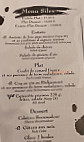 Le Chateaubriand menu