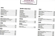 La Licorne D Or menu