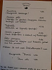 Trattoria Rustica menu