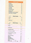 Loft Street Bistro menu