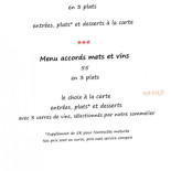 Auberge Des Gorges De La Diosaz Menu