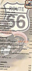 Route 66 Legends Burgers menu