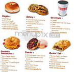 Dunkin' Donuts menu