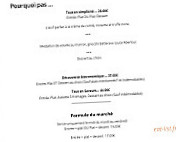 L'annexe Du Café Français menu