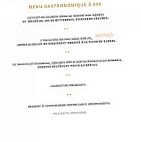Auberge Des Enclos menu