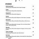 Pizzeria La Piazzetta menu