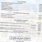 Le Gaudissart menu
