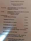 Gasthaus Schlicker menu