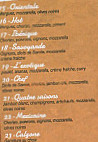 La Pizza Gourmande menu