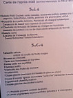 Les Terrasses Du Cuchet menu