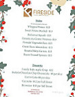 Fireside Grille menu
