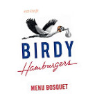 Birdy Hamburgers menu