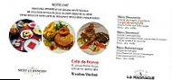 Le Cafe de France menu