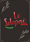 Le Solopac menu