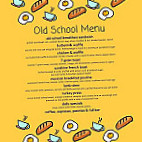 Old School Cafe menu