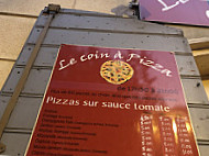 Le Coin a Pizza menu