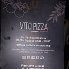 Vito Pizza menu