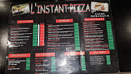 L'instant Pizza menu