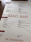 Sandbar menu