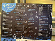 La Marée De Joe menu