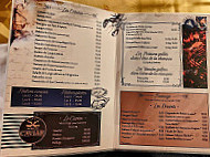 La Calypso menu