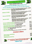 Kiernan's Pub Tavern menu