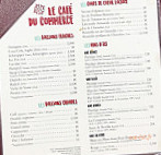 Cafe Du Commerce menu