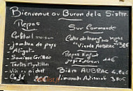 Le Buron De La Sistre menu