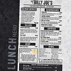 Billy Joe's Ribworks menu