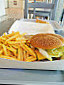 Baguette Burger Bouloc food