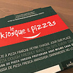 Le Kiosque a Pizzas menu