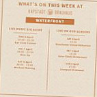 Kapstadt Brauhaus Waterfront menu