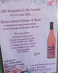 Cafe Brasserie Le Saint Gervais menu