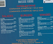 Brasserie Ferrero menu