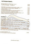 La Table D'etienne menu