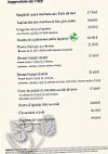 Brasserie Des Eclusiers menu