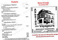 Auberge des Voyageurs menu