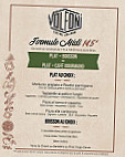 Volfoni, Brasserie Italienne menu