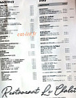 Le E-bistrot menu