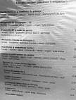 Pizzeria En Roue Libre menu