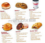 Dunkin' menu