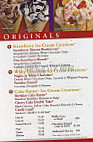 Cold Stone Creamery menu