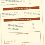 Auberge De La Nauze Carte