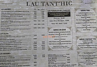 Lau Tant'Hic menu