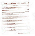 La Caleche Rmt Sarl menu