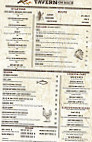 Tavern On Main menu