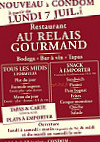 Au Relais Gourmand menu