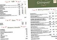 Guinguet' menu