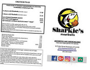 Sharkie's menu
