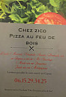 Chez Zico Pizza Au Feu De Bois menu